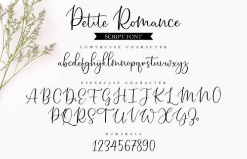 Petite Romance Font 9