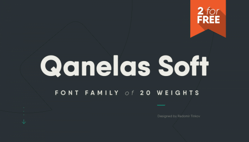 Qanelas Soft 3 Free font weights
