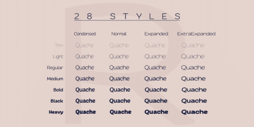 Quache Sans Serif Font Family 2