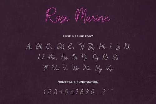 Rose Marine Font 3