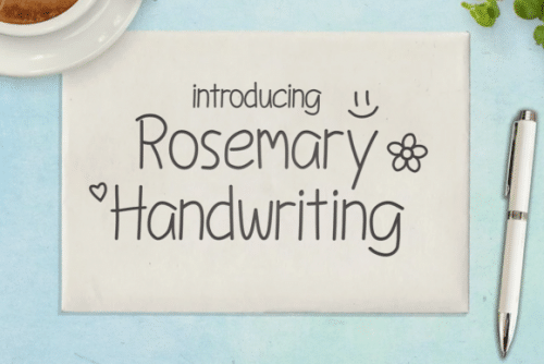 Rosemary Handwritten Font