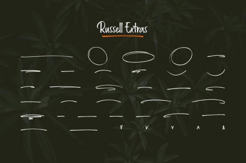 Russell Brush Font 5