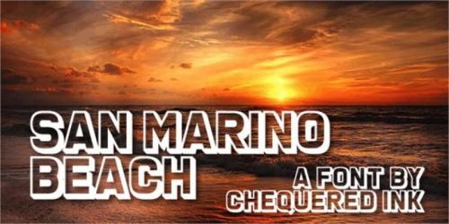 San Marino Beach Font