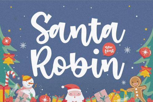 Santa Robin Font 1