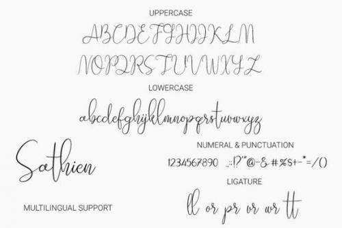 Sathien Luxurious Script Font 13