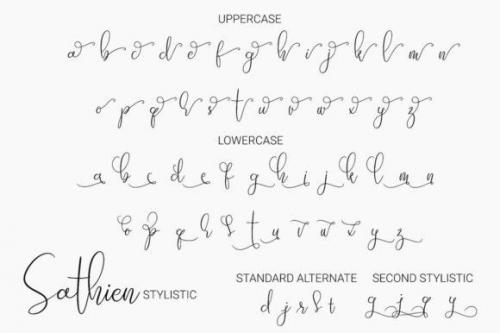 Sathien Luxurious Script Font 14