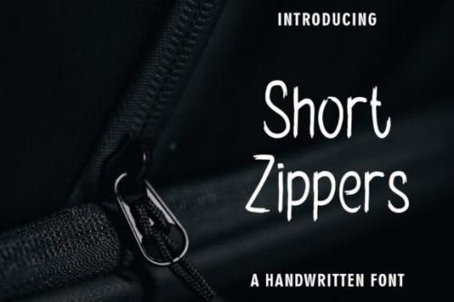 Short Zippers Font 1