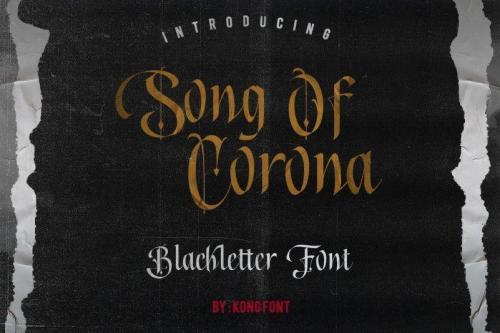 Song Of Corona Blackletter Font