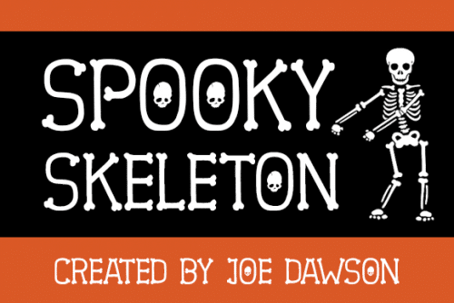 Spooky Skeleton Font 1