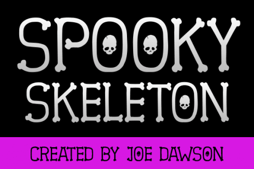 Spooky Skeleton Font 4