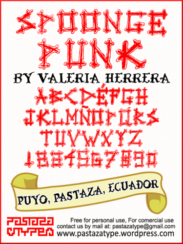 Spoonge Punk Font 1