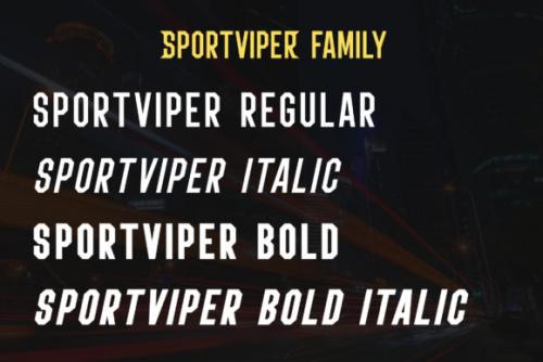 Sport Viper Font 3