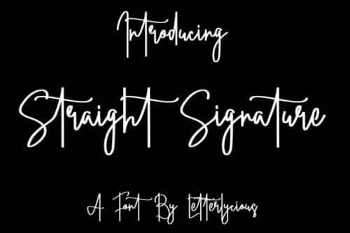 Straight Font 3
