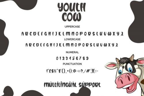Youth Cow Font 5