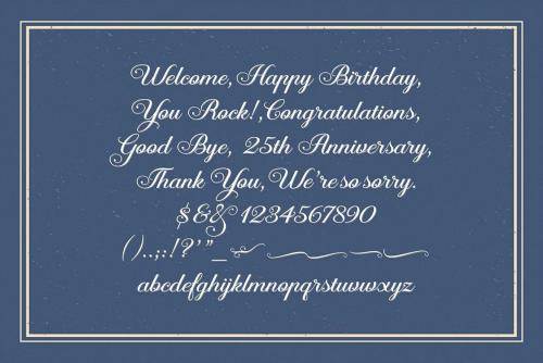 Aaron Script Font 3