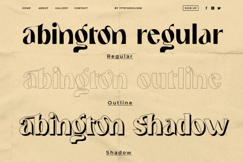 Abington – Stylish Sans Serif Font 5