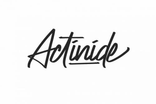 Actinide Signature Font 1