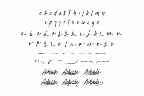 Actinide Signature Font 2