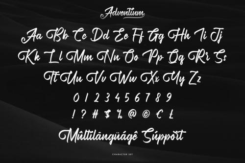 Adventium Calligraphy Font 5