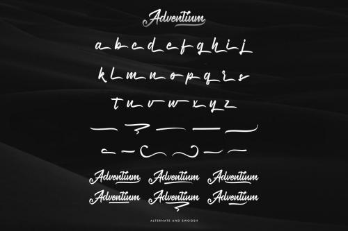 Adventium Calligraphy Font 8