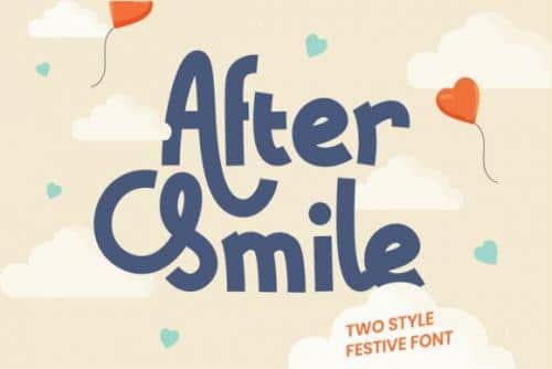After Smile Display Font 1