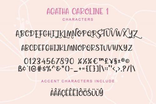 Agatha Caroline Font 5