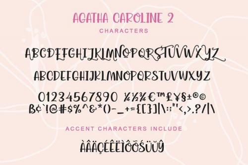 Agatha Caroline Font 6