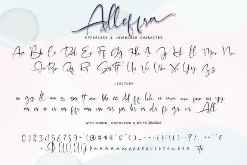 Alleffra Calligraphy Font 8