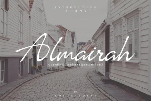 Almairah Script Font Family 4