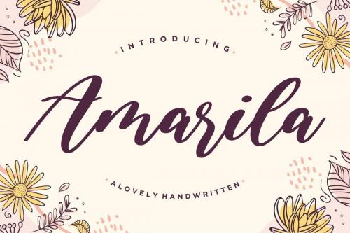 Amarila Lovely Handwritten Font 1