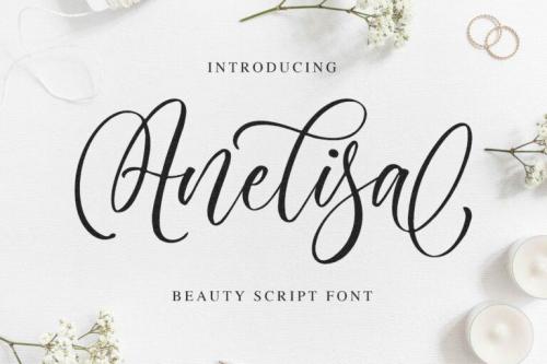 Anelisa Calligraphy Font