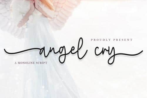 Angel Cry Font 1