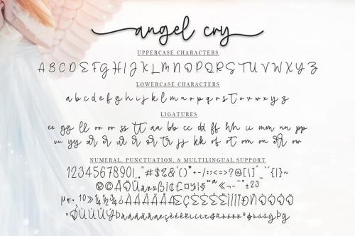 Angel Cry Font 7