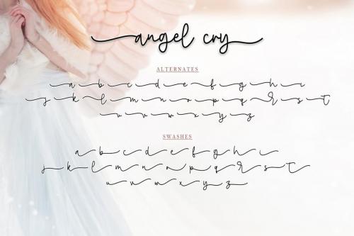 Angel Cry Font 9