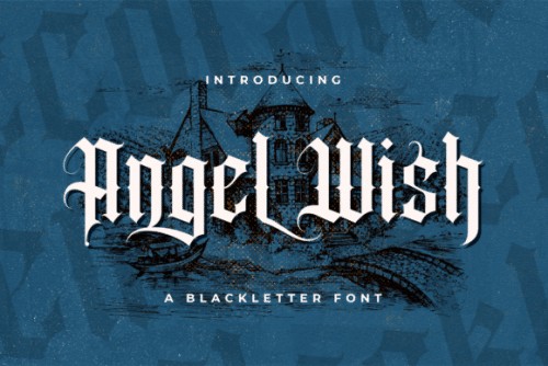 Angel Wish Blackletter Font 1
