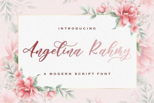 Angelina Rahmy Calligraphy Font