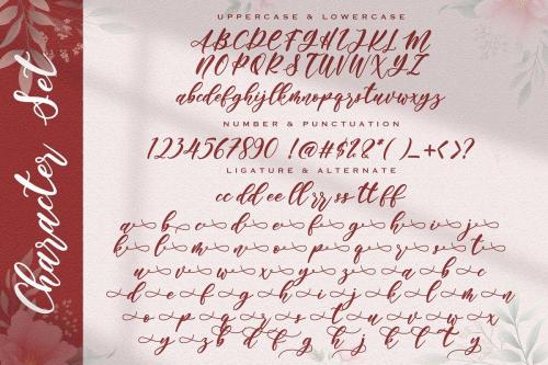 Angelina Rahmy Calligraphy Font 6