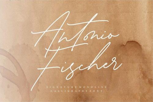 Antonio Fischer Signature Monoline Font 1