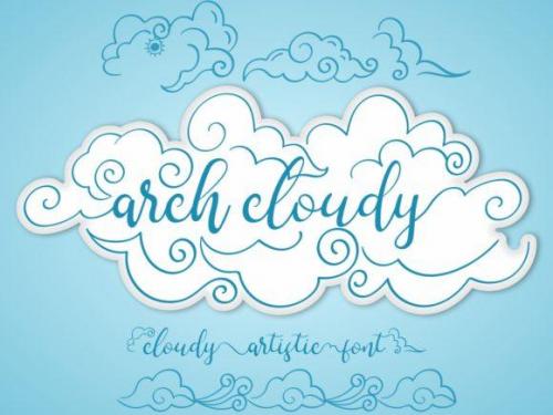 Arch Cloudy Font 1