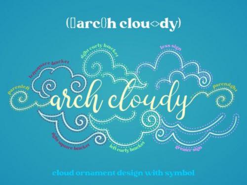 Arch Cloudy Font 2