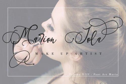 Art Maria Calligraphy Font 11