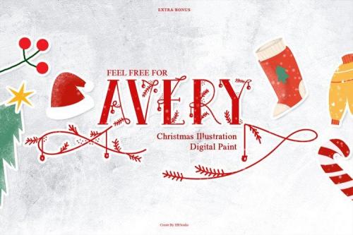 Avery Display Font  5