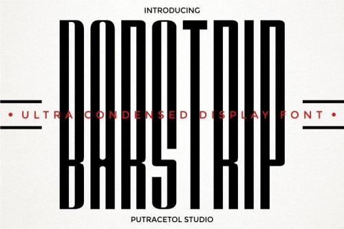 BARSTRIP Ultra Condensed Font