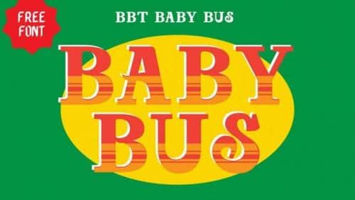 Baby Bus Slab Serif Font 1