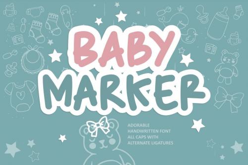 Baby Marker Display Font 1