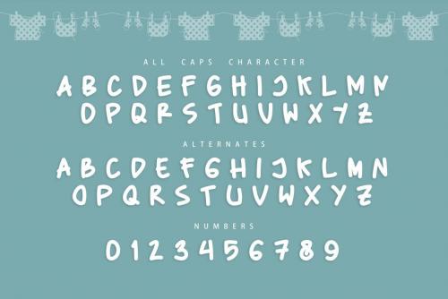 Baby Marker Display Font 4