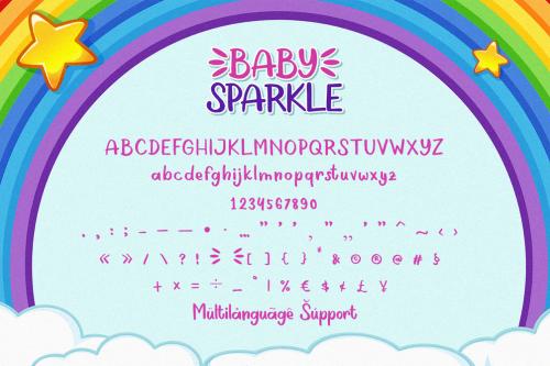 Baby Sparkle Display Font 8
