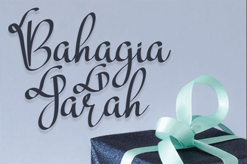 Bahagia Jarah Script Font 1