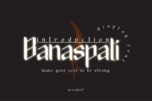 Banaspati Display Font 1