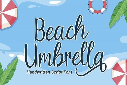 Beach Umbrella Font 1